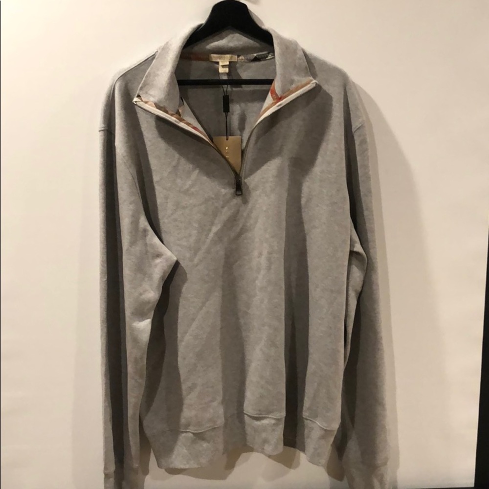 Burberry quarter zip sweater